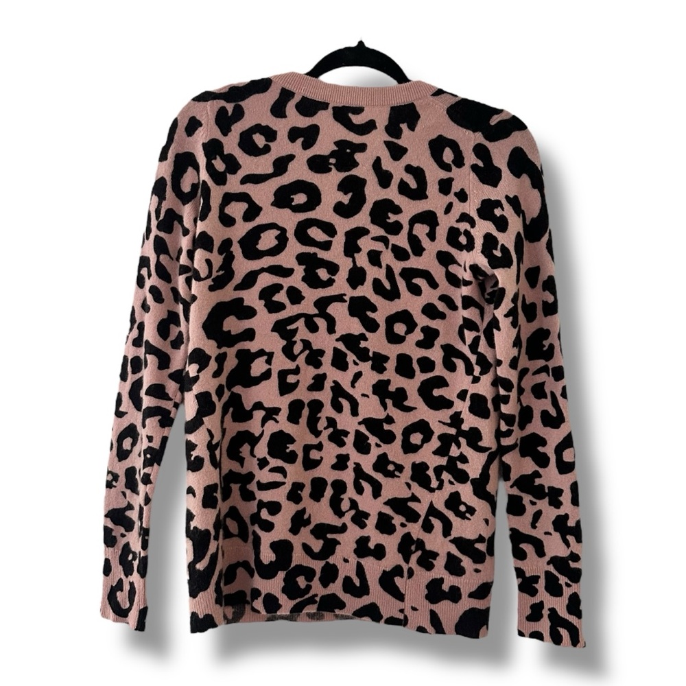 White+Warren Essentials Leopard Print Cashmere Cr… - image 7